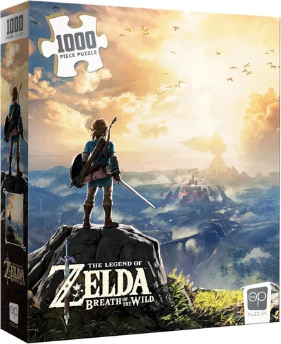 The Legend of Zelda "Breath of the Wild" - Rompecabezas coleccionable de 1000 piezas con enlace de The Legend of Zelda Videojuego con licencia