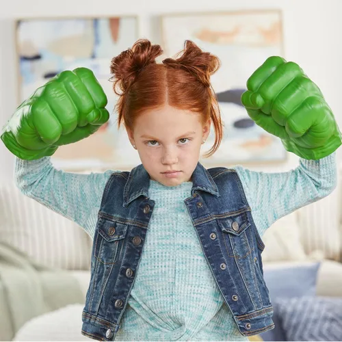Miniatura 6 de Marvel Puños de Hulk Gamma Smash, juguete de espuma suave para juegos de rol, juguetes de superhéroes de los Vengadores para niños de 5 años