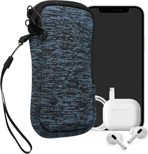 Miniatura 19 de kwmobile Funda universal para teléfono tamaño XS - 3,5/4 pulgadas - Funda de neopreno para teléfono inteligente con cremallera - Funda impermeable