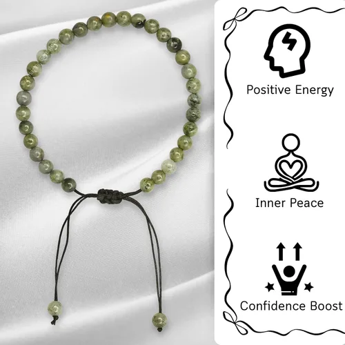 Miniatura 84 de Amazing Gemstone Crystal Anklet Ankle Bracelets for Women - Waterproof Beaded Healing Crystal Anklets, Plus Size Chakra Gemstone Bead Anklet