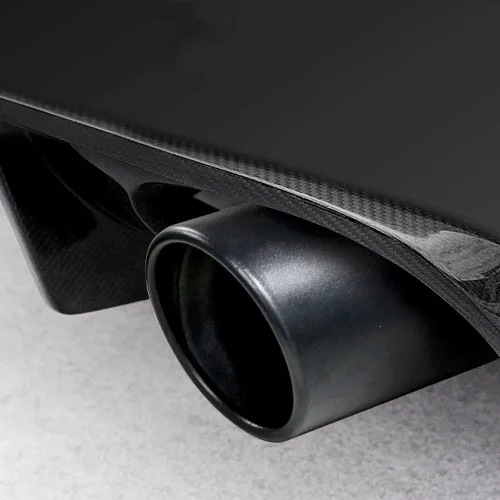 Miniatura 5 de Sakali Silenciador universal de 2.874 in de entrada de acero inoxidable atornillado de 2.8 pulgadas, tubo de punta de escape de coche (negro)