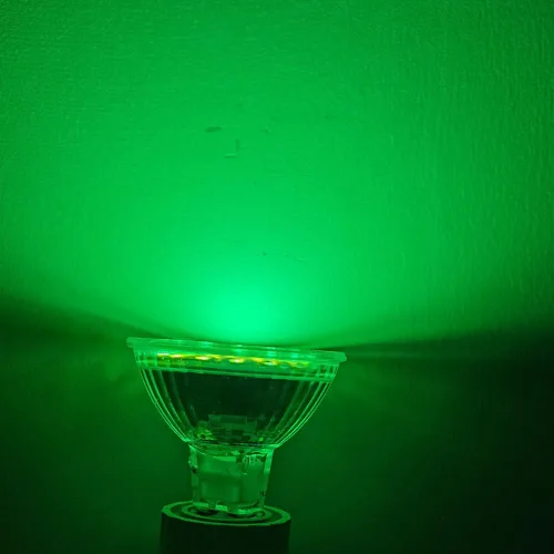 Miniatura 3 de 12V bajo voltaje MR16 GU5.3 Base LED 4W Bombilla verde equivalente a 20W 35W Luz halógena para iluminación de pista de inundación de paisaje al aire