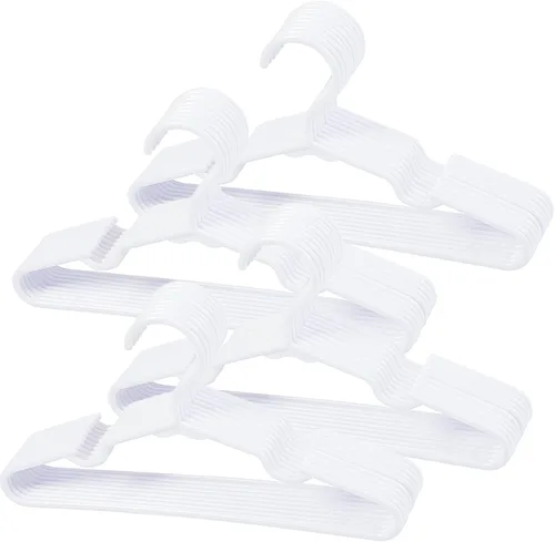 Miniatura 11 de 100 perchas antideslizantes para ropa de recién nacidos, para ropa de recién nacidos, para niños, niñas y niños pequeños