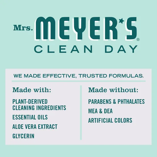 Miniatura 4 de MRS. MEYER'S CLEAN DAY - Jabón líquido para platos, fórmula biodegradable, edición limitada, menta, 16 onzas líquidas, paquete de 6