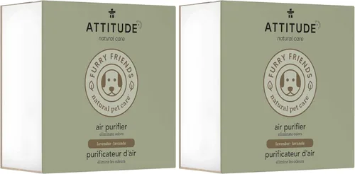 Miniatura 8 de ATTITUDE Purificador de aire con filtro de carbón activado, ingredientes a base de plantas y minerales, atrapa olores y contaminantes de mascotas