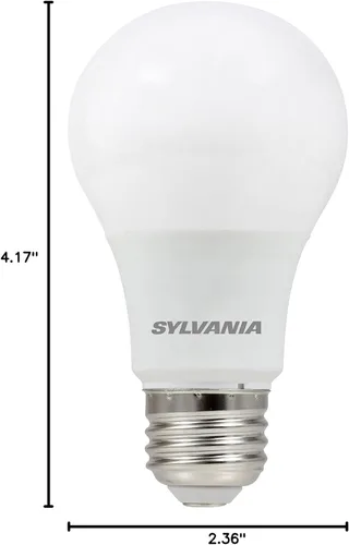 Miniatura 4 de Sylvania - Bombilla LED A19, 5.5 W, equivalente a 40 W, 13 años, regulable, 450 lúmenes, 2700 K, blanco suave - paquete de 1 (74688)