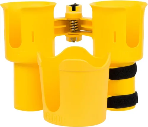 Miniatura 4 de ROBOCUP Plus, (Amarillo), Accesorio Adicional XL Extensión Portavasos, Capacidad de Bebidas Mayor, Perfecto para Barcos, Carritos de Golf