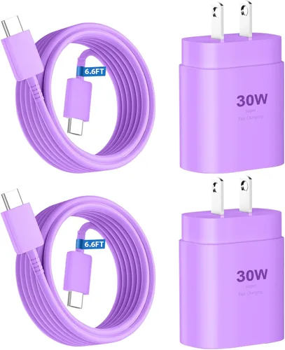 Miniatura 10 de Cargador rápido para teléfono 17 16 15, bloque de carga USB C de 30 W para teléfono 17 16 15 Pro Max y cable tipo C de 8 pies para iPhone 17/Air/17
