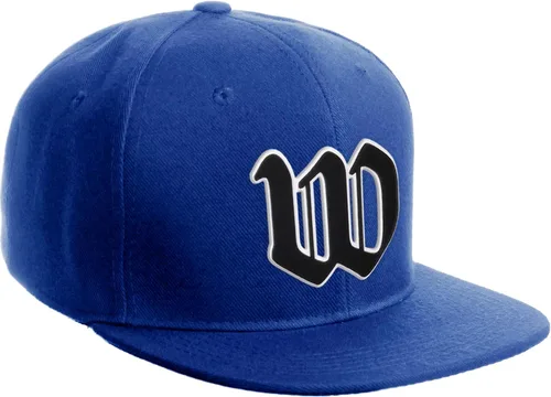 Miniatura 1736 de Daxton Gorra clásica con visera de billete plano con letras del alfabeto inglés antiguo de la A a la Z