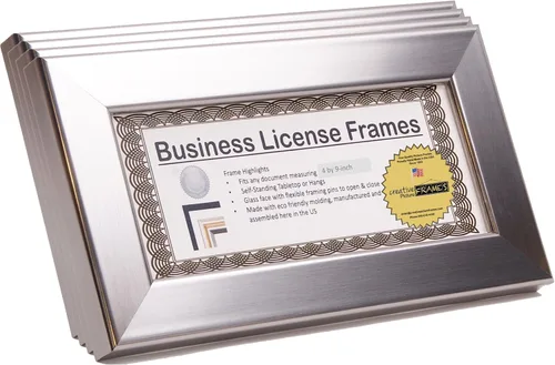 Miniatura 19 de Marcos de licencia para maquilladores profesionales de 3.5 in x 8.5 in, sostenedor de licencia de panel de estado para mostrar certificado, licencia