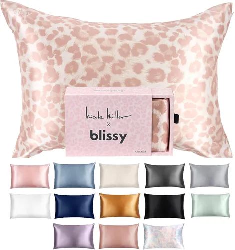 Miniatura 14 de Funda de almohada 100% de seda de morera pura de Blissy, fibras de alta calidad 6A con densidad de 22 momme, para el cuidado del cabello y la piel
