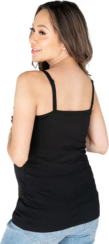 Miniatura 4 de Kindred Bravely Camiseta sin mangas de algodón orgánico para maternidad y lactancia, paquete de 2