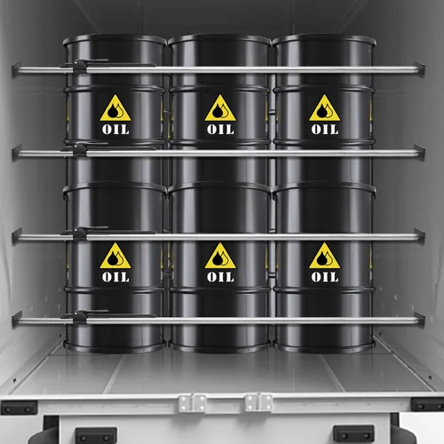 Miniatura 8 de VEVOR Barra de carga, Barra de carga dentada ajustable de 89" a 104", Barra estabilizadora de carga de acero resistente con capacidad de 309 lbs