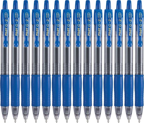 Miniatura 7 de Pilot G2 - Bolígrafos de gel G2 de alta calidad, punta negra gruesa de 1 mm, 14 unidades negras