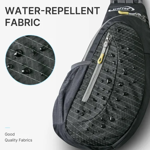 Miniatura 6 de G4Free - Bolso bandolera para hombres y mujeres, mochila pequeña para el pecho y el hombro, ligera, para viajes, actividades al aire libre y Negro