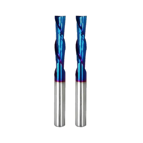 Miniatura 5 de Ruhi - Broca de enrutador en espiral Upcut de 3 flautas de 1/4 pulgadas, diámetro de corte de 1/8 pulgadas, CL, carburo sólido OVL de 2-1/2 pulgadas