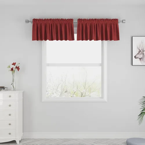 Miniatura 57 de UPOPO Cortinas de Niveles Beige Sobre Fregadero con Textura de Lino para Ventana de Cocina de 16 Pulgadas de Largo Caravana Privacidad Pequeñas