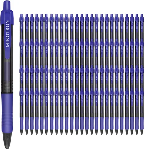 Miniatura 9 de Paquete de 100 bolígrafos de gel de punta fina, tinta negra, sin manchas, apto para manos izquierdas, clic y retráctil, escritura suave, 0.020 in