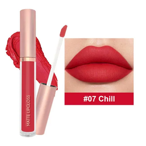 Miniatura 3 de BestLand Juego de 3 lápices labiales líquidos rojos atrevidos, seductores, brillo de labios mate de larga duración, impermeable, alto pigmento a