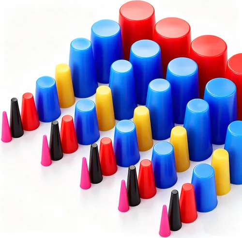smseace Paquete de 40 tapones de goma de 1/16 pulgada a 5/8 pulgada, tapones de goma de 8 tamaños, tapones de silicona de alta temperatura para
