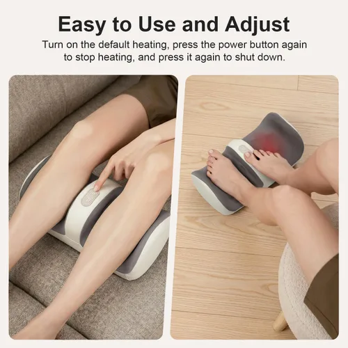 Miniatura 7 de Nekteck Foot Massager with Heat & Shiatsu Foot Roller, Adjustable Intensity & Calf Massage for Sore Feet, Neuropathy & Plantar Fasciitis, Portable