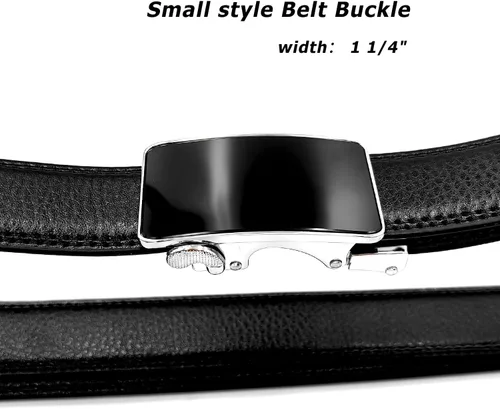 Miniatura 9 de Cinturón de trinquete de cuero para hombre y mujer, tijeras de regalo, ancho del cinturón 1.18 pulgadas o 1.37 pulgadas, longitud 52 pulgadas