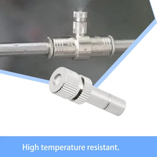 Miniatura 6 de Boquillas de nebulización de 0.008 in de cobre, flujo de agua ajustable, conector rápido de 0.008 in/0.008 pulgadas, boquilla rociadora atomizadora