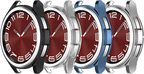 Miniatura 8 de E ECSEM Funda protectora de pantalla compatible con Samsung Galaxy Watch 6 Classic de 1.73 pulgadas y 1.77 pulgadas (1.693 in, 1.850 in), funda de 7
