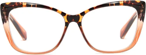 Miniatura 15 de Lentes de lectura de gran tamaño con diseño de ojo de gato para mujer, ligeros y grandes, lentes de moda para hombres, Paquete de 2 (negro+tortuga)