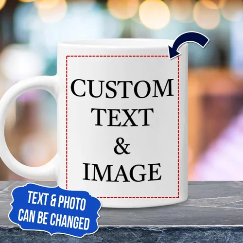 Miniatura 2 de winorax Taza personalizada con imagen y texto, 11 onzas, 15 onzas, tazas de café, regalos para familiares, parejas, amigos, cumpleaños, Navidad