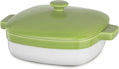Miniatura 5 de KitchenAid Streamline Ceramic - Cazuela para hornear de 1.9 cuartos de galón, color rojo imperio