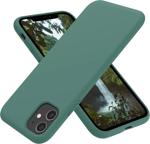 OTOFLY Funda para iPhone 11, funda para teléfono 11, delgada, a prueba de golpes, antihuellas, forro de microfibra antiarañazos, funda protectora