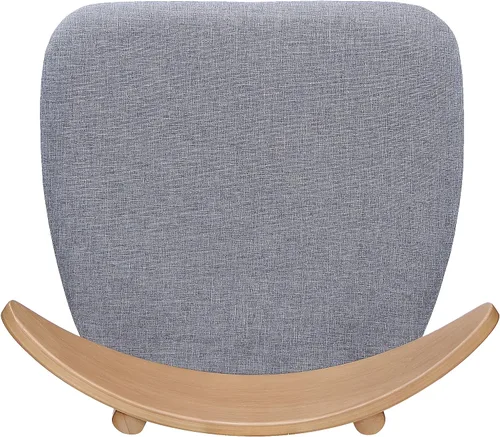 Miniatura 10 de GDFStudio Christopher Knight Home Barron - Sillas de comedor de tela con acabado de roble, juego de 2 piezas, gris y roble