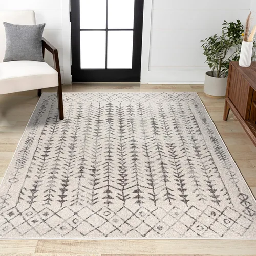 Miniatura 12 de JONATHAN Y Ziri Alfombra Corredor Geométrica Marroquí Negro/Crema, 2x8 pies, Bohemia, Escandinava, Fácil Limpieza para Sala de Estar, Dormitorio