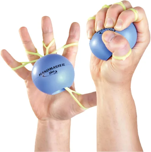 Handmaster Plus Ejercitador de mano de terapia física – Ejercitador de antebrazo con bola de alivio de estrés – Pelotas de terapia de mano para