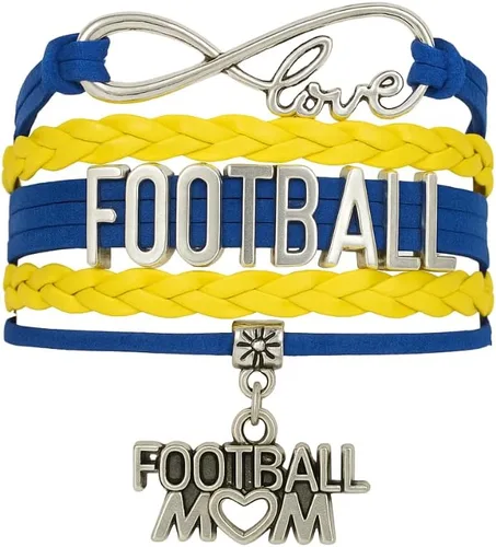 Miniatura 10 de Sportybella Pulsera de fútbol para mamá, pulsera de fútbol para mamá, pulsera de fútbol para madres de fútbol americano