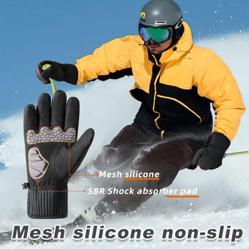 Miniatura 3 de WTACTFUL - Guantes de esquí, impermeables, transpirables, para pantalla táctil, snowboard, para hombres y mujeres