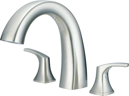 Miniatura 6 de Gerber Plumbing Vaughn Grifo romano de dos manijas para bañera Negro satinado