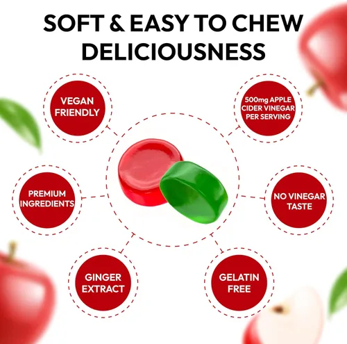 Miniatura 4 de Keto ACV Gummies Advanced Weight Loss - Suplemento de gomitas Keto ACV para mujeres y hombres, metabolismo, desintoxicación, limpieza, vinagre
