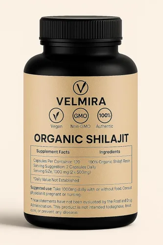 Miniatura 9 de Velmira. Shilajit Cápsulas de resina pura del Himalaya. 1000 mg, verificado en laboratorio, naturales para hombres y mujeres, más de 85 minerales