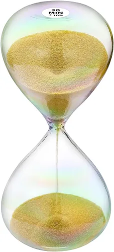 Miniatura 21 de Reloj de arena con temporizador de arena de 1 minuto con arena de color marrón, reloj de arena grande de 1 minuto, reloj de arena de 1 minuto