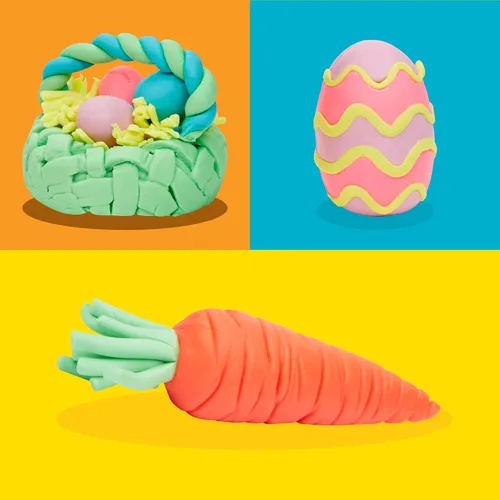 Miniatura 6 de Play-Doh Eggs - Paquete de 24 juguetes de caza de huevos de dinosaurio y dragón, compuesto de modelado para regalos de cumpleaños y recuerdos