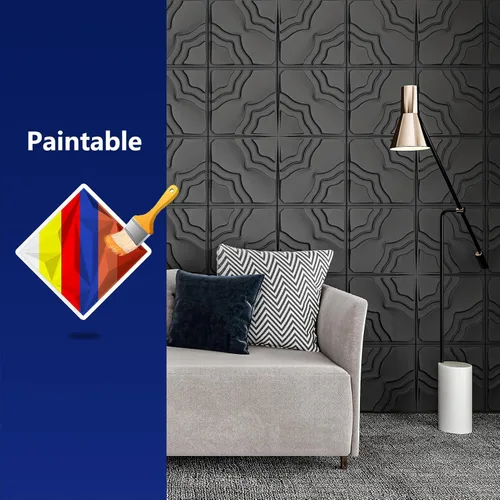 Miniatura 7 de Art3dwallpanels Paquete de 33 paneles de pared 3D, 2 paneles de pared texturizados de PVC con efectos diferentes para decoración de pared