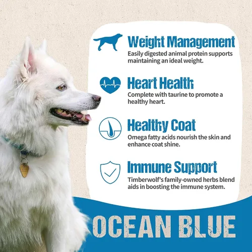 Miniatura 6 de Timberwolf Receta de arenque azul océano comida seca para perros 4lb