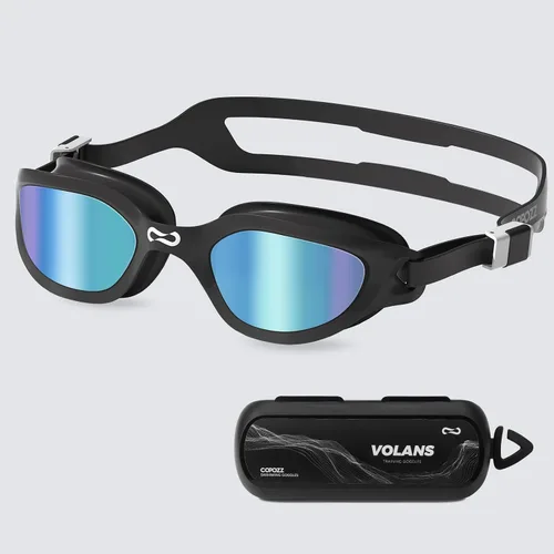 Miniatura 8 de COPOZZ Gafas de natación para mujeres adultas, gafas de natación para mujeres y hombres, antivaho sin fugas, protección UV para adultos