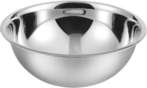 YBM HOME Tazón de Acero Inoxidable para Mezclar – Tazón de Metal Premium con Acabado Espejo Pulido Anidable para Cocinar y Servir, Apilable para
