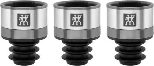 ZWILLING Fresh & Save - Sellador de vino al vacío de 3 piezas (juego de 3), juego de regalo