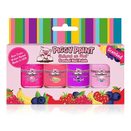 Miniatura 12 de Piggy Paint 4 Esmaltes Neón Set de Caja (¡Bonificación: ¡Resplandor Blacklight!)