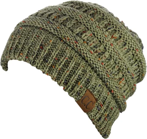 Miniatura 89 de C.C Trendy Warm Chunky Soft Stretch Cable Knit Beanie