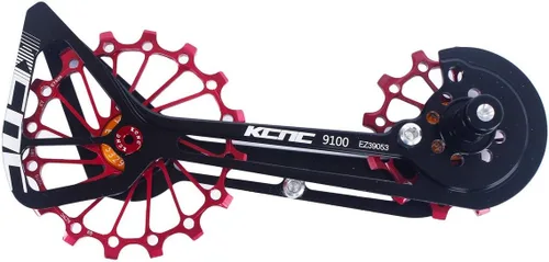 Miniatura 8 de KCNC Road Cyclocross Bicicleta Bicicleta OSPW Desviador de gran tamaño Polea Sistema de rueda para Shimano R9100/R8000 uso 12t top+16t inferior